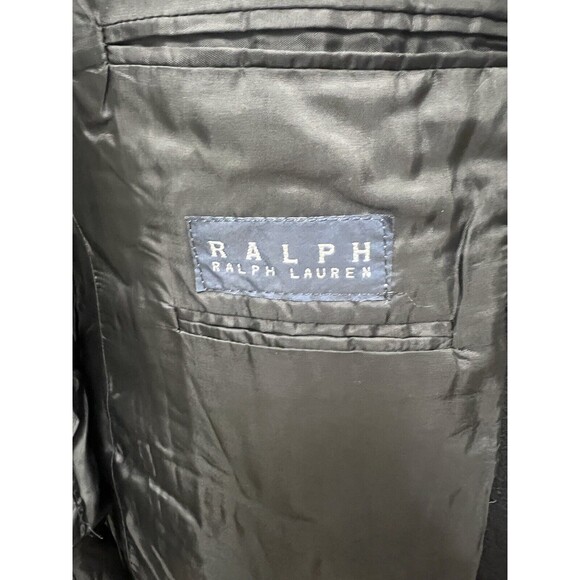 Ralph Lauren Camel Hair Coat 44R Black Jacket Blazer Sports Coat Preppy Classic - Picture 9 of 16